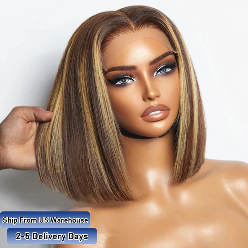 4/27 Bone Straight Short Bob Wig Colored 13x4 Transparent Lace Frontal Wigs Brazilian Ombre Wigs Human Hair Highlight Bob Wigs
4/27 Bone Straight Short Bob Wig Colored 13x4 Transparent Lace Frontal Wigs Brazilian Ombre Wigs Human Hair Highlight Bob Wigs