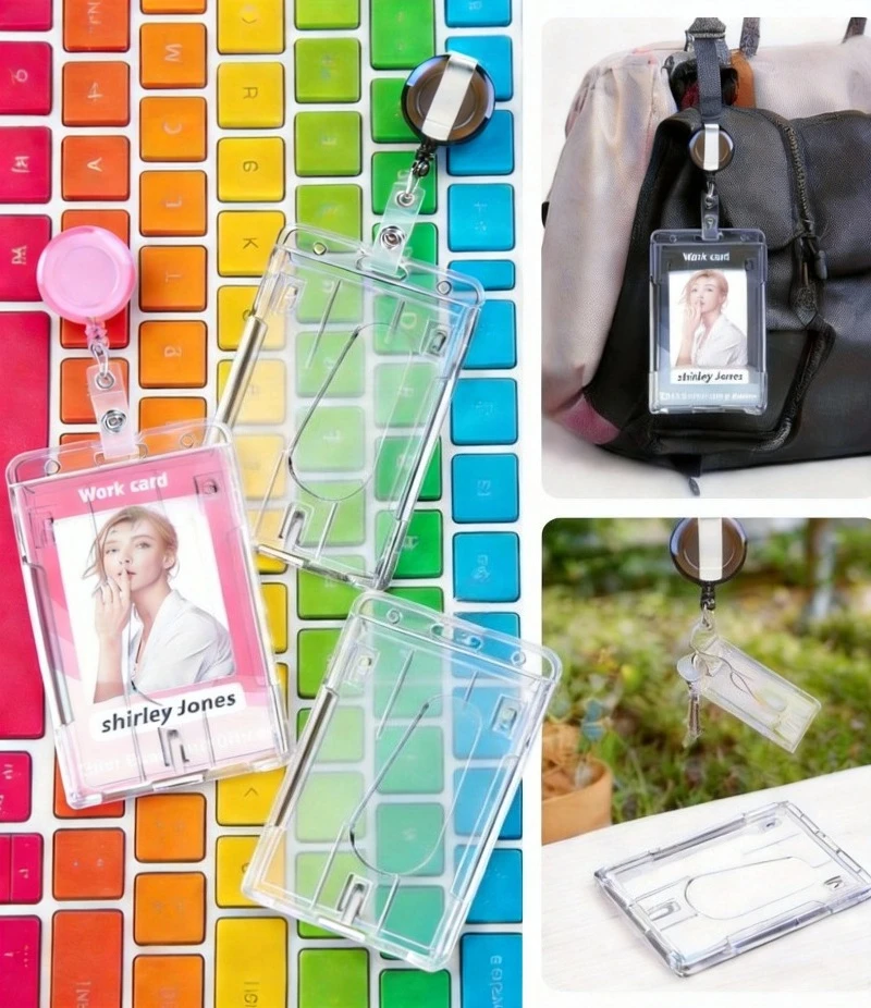 Прозрачный держатель для пропуска на выставку/рабочего удостоверения с клипсой и выдвижной катушкой для бейджа, чехол для рабочей карты/удостоверения
Прозрачный держатель для пропуска на выставку/рабочего удостоверения с клипсой и выдвижной катушкой для бейджа, чехол для рабочей карты/удостоверения