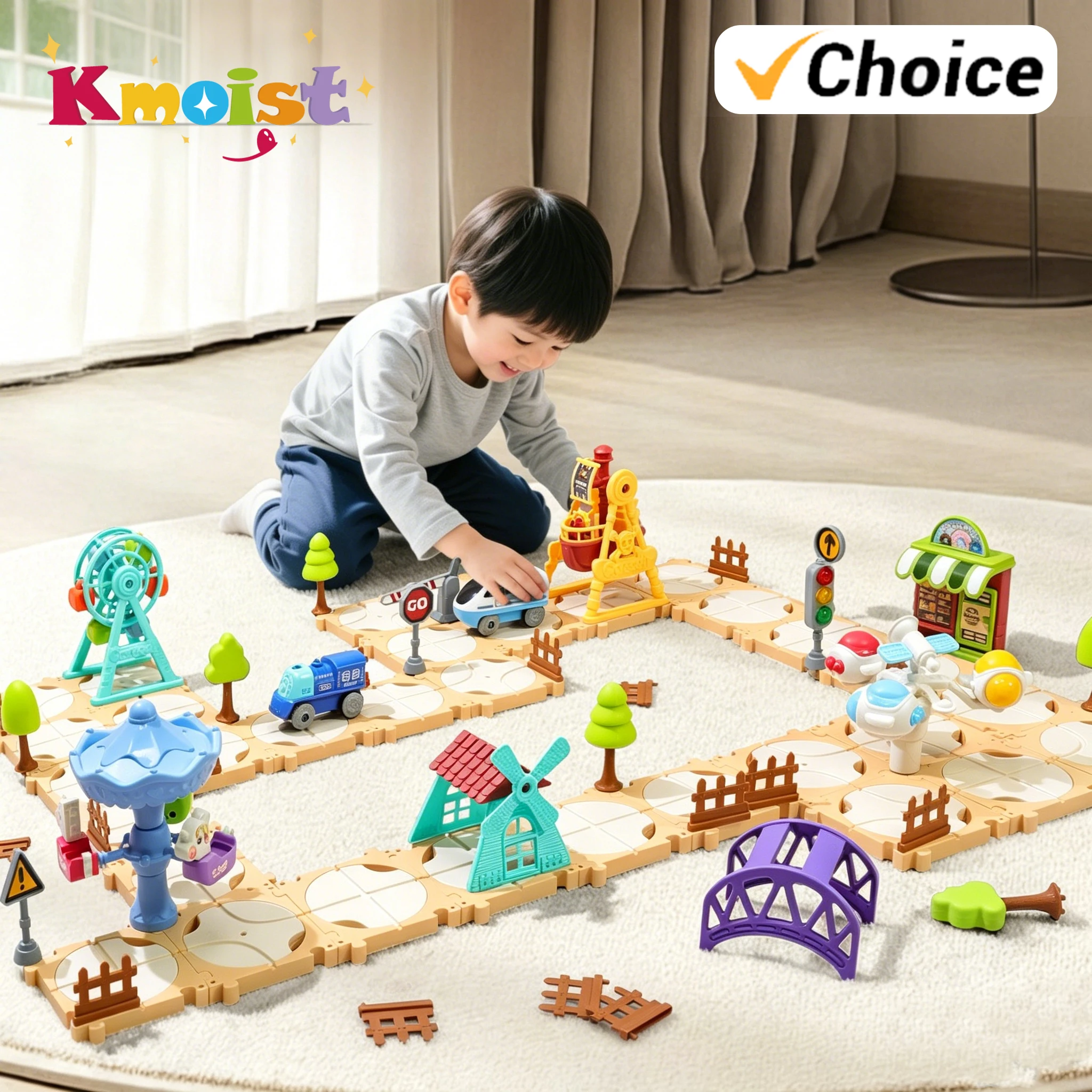 DIY Puzzle Track Car Set for Toddlers Kids Board Games Learning Toys Educational Logic Kits Toy Children's Day Gifts Indoor Game
DIY Puzzle Track Car Set for Toddlers Kids Board Games Learning Toys Educational Logic Kits Toy Children's Day Gifts Indoor Game