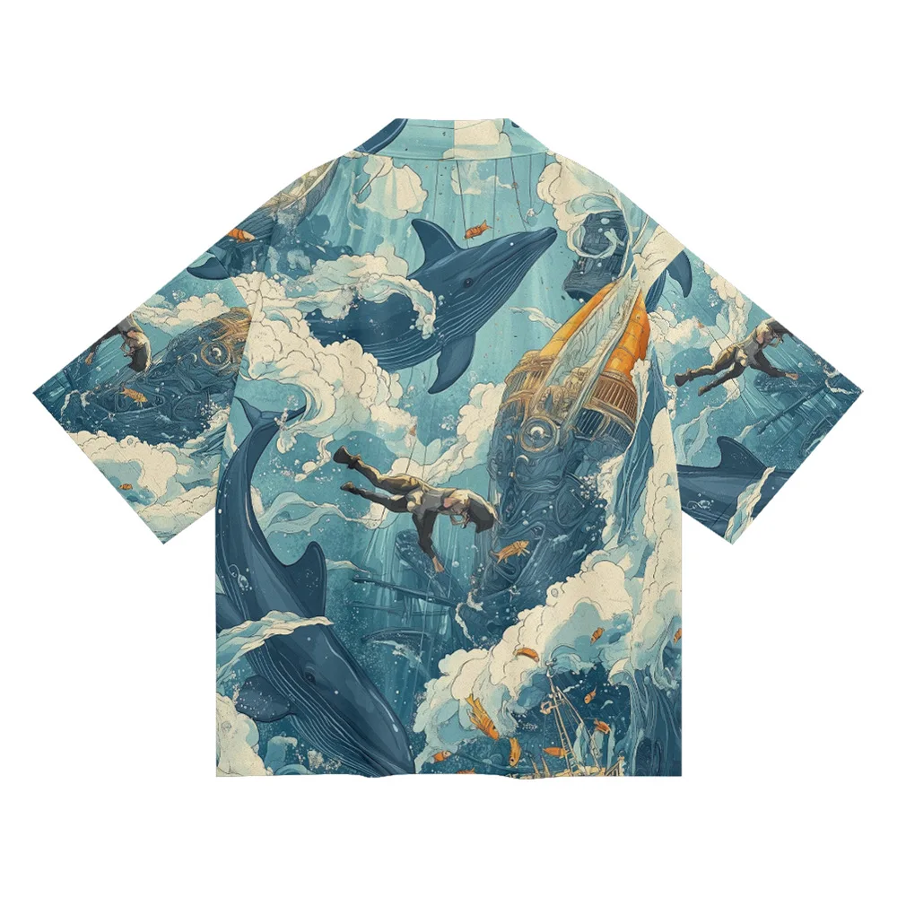 Seabed Print Cardigan Haori Fashion Women Beach Yukata Japanese Kimono Streetwear Men Asian Clothing Traditional
Seabed Print Cardigan Haori Fashion Women Beach Yukata Japanese Kimono Streetwear Men Asian Clothing Traditional