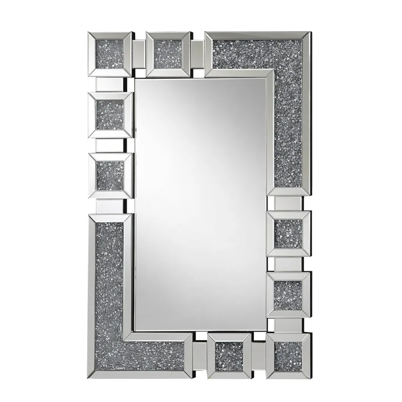 European light luxury bathroom mirror square bathroom washstand makeup wall entrance decoration
European light luxury bathroom mirror square bathroom washstand makeup wall entrance decoration