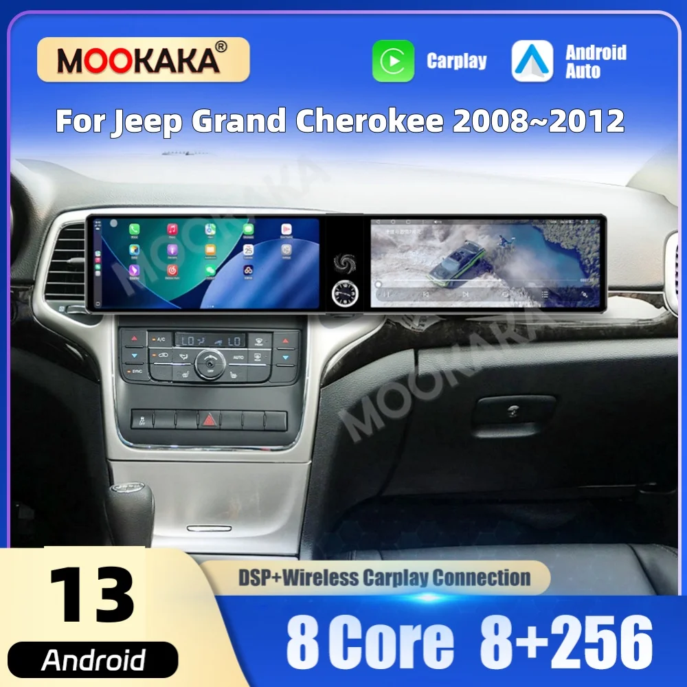 Dual 12.3“ Qualcomm Car Multimedia Player Android Screen For Jeep Grand Cherokee 2008~2012 Car Radio GPS CarPlay Auto Head Unit
Dual 12.3“ Qualcomm Car Multimedia Player Android Screen For Jeep Grand Cherokee 2008~2012 Car Radio GPS CarPlay Auto Head Unit