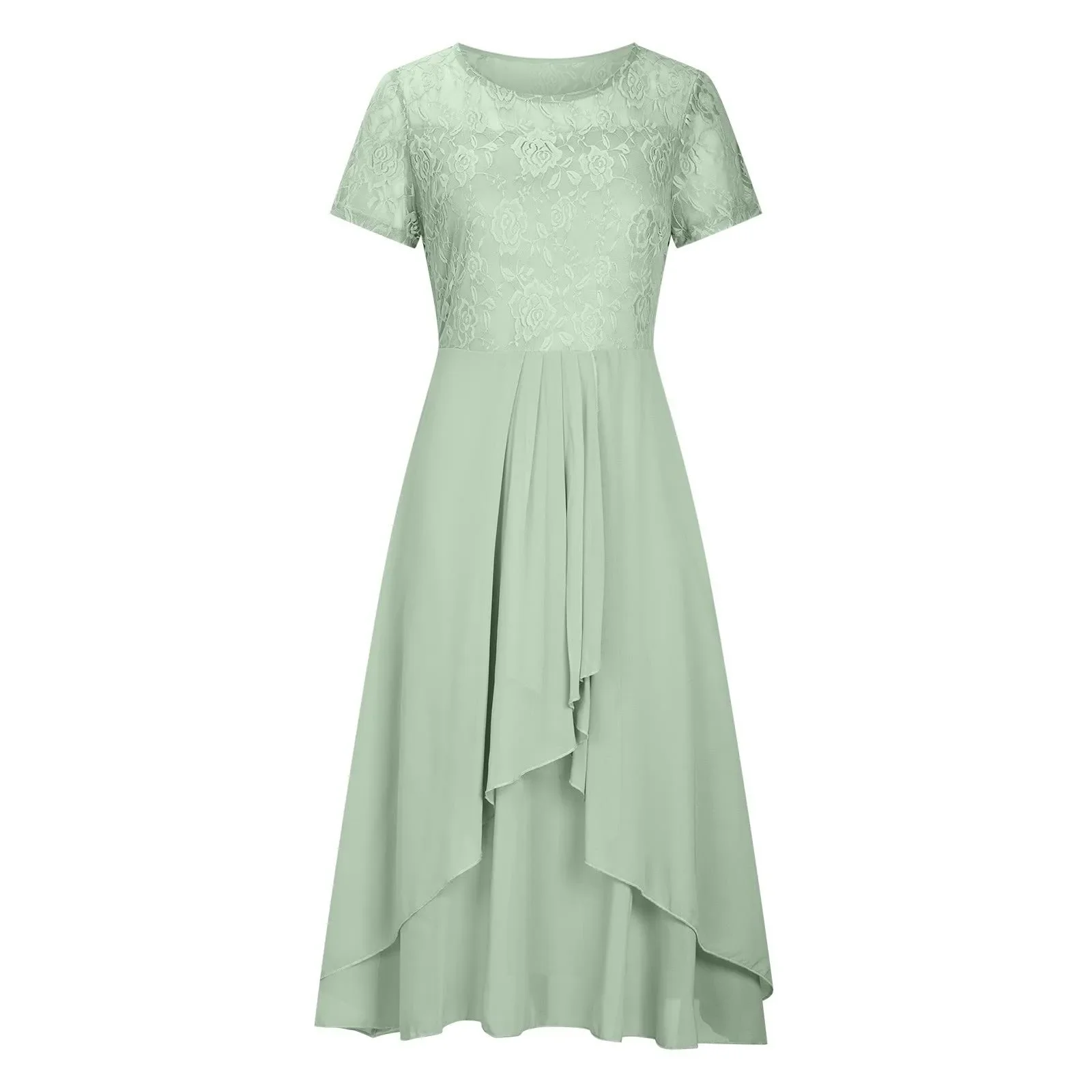 Women'S Dress Chiffon Elegant Lace Patchwork Dress Cut-Out Long Dress Bridesmaid Evening Dress Party Dresses Woman For Weddings
Women'S Dress Chiffon Elegant Lace Patchwork Dress Cut-Out Long Dress Bridesmaid Evening Dress Party Dresses Woman For Weddings