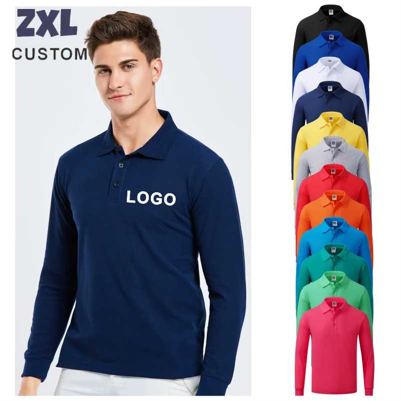 Cotton Long Sleeve Polo Shirts Personal Company Group Design Custom Logo Print Embroidery Casual Breathable Men And Women Tops
Cotton Long Sleeve Polo Shirts Personal Company Group Design Custom Logo Print Embroidery Casual Breathable Men And Women Tops
