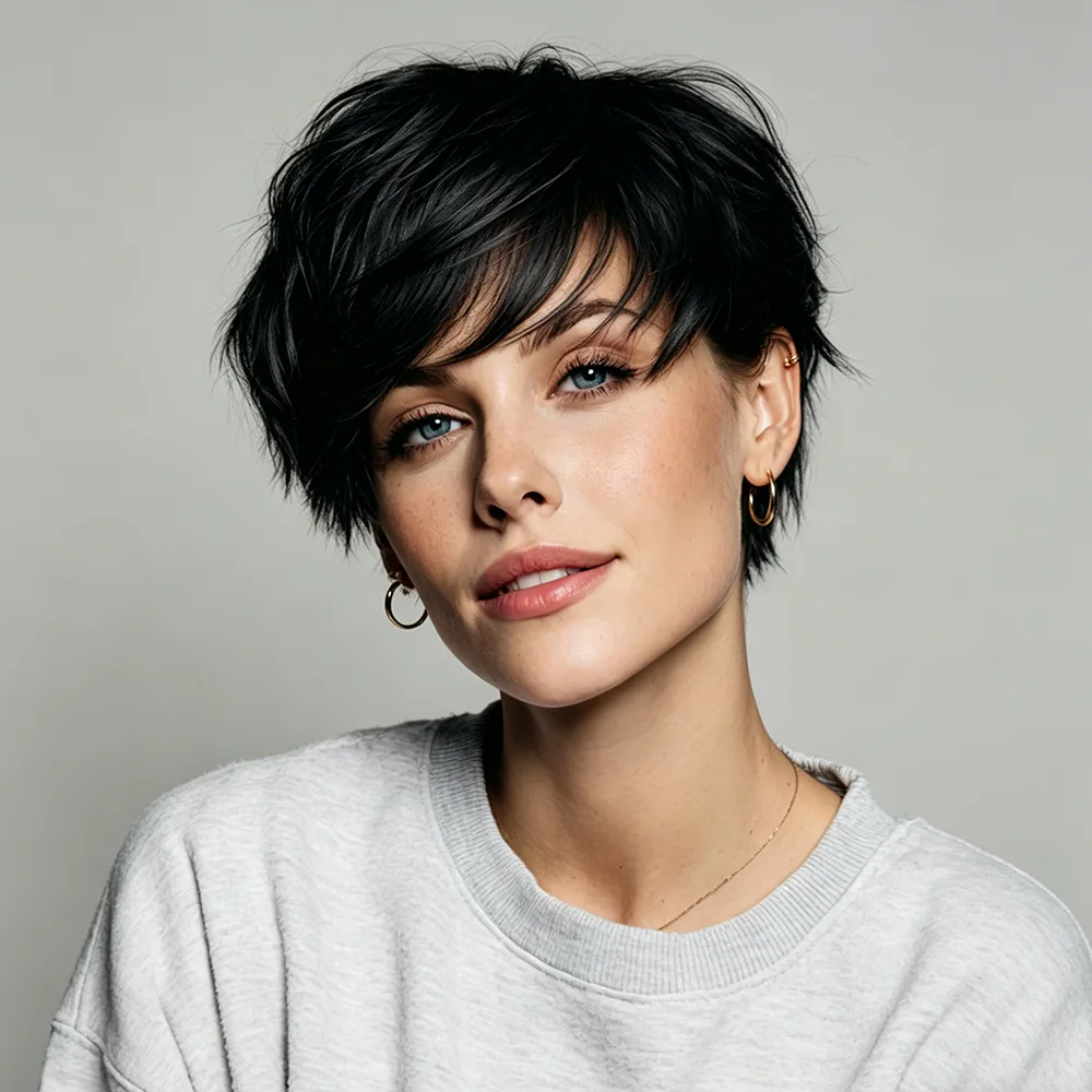 Short Pixie Cut Human Hair Wigs For Women Brazilian Human Hair 6Inch Straight Human Hair Wig With Bangs Full Machine Made Wig
Short Pixie Cut Human Hair Wigs For Women Brazilian Human Hair 6Inch Straight Human Hair Wig With Bangs Full Machine Made Wig
