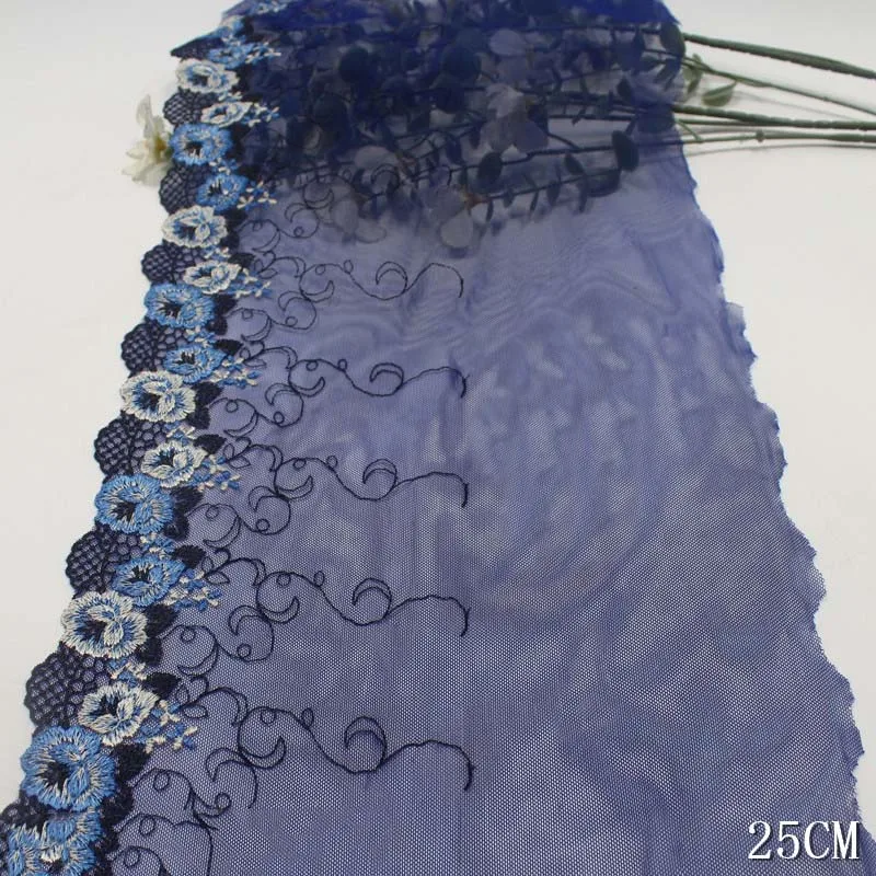 30Yards Flower Embroidery Lace Trim Soft Embroidered Nylon Tulle Blue Floral Textile Lace Laces Fabrics for Women Dress
30Yards Flower Embroidery Lace Trim Soft Embroidered Nylon Tulle Blue Floral Textile Lace Laces Fabrics for Women Dress