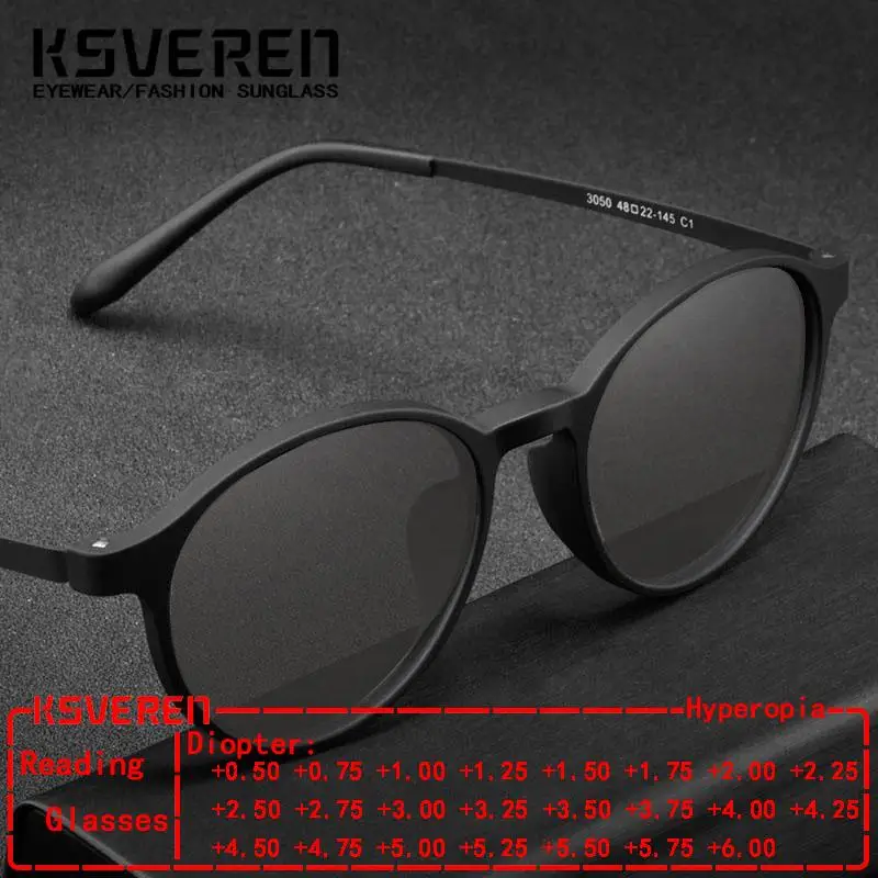 Round Photochromic Reading Glasses Anti Blue Light Man Woman Presbyopic Glassessingle Focus Presbyopic Prescription Glasses
Round Photochromic Reading Glasses Anti Blue Light Man Woman Presbyopic Glassessingle Focus Presbyopic Prescription Glasses