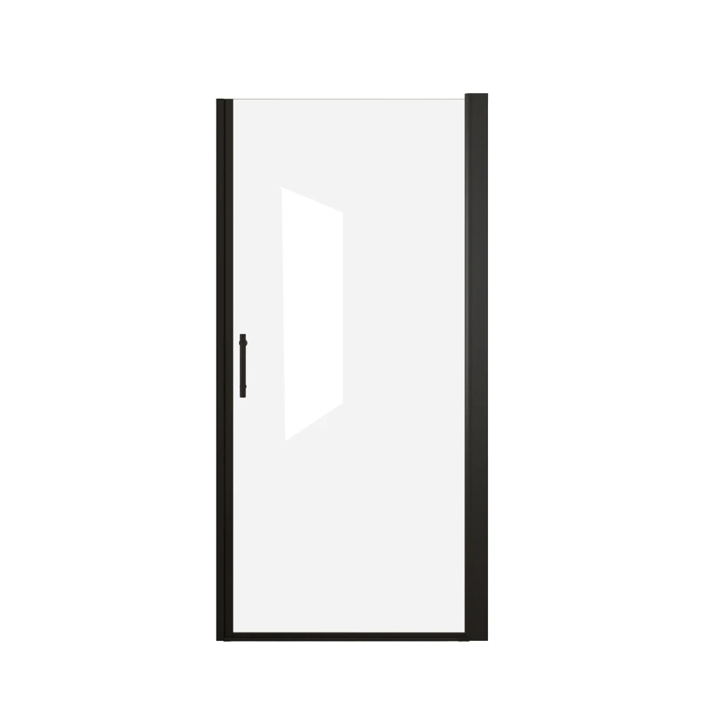 24"x 72" Pivot Shower Door, Matte Black Aluminum Frame, Half Frame ,1/4"(6mm) Tempered Glass Explosion Proof Film
24"x 72" Pivot Shower Door, Matte Black Aluminum Frame, Half Frame ,1/4"(6mm) Tempered Glass Explosion Proof Film