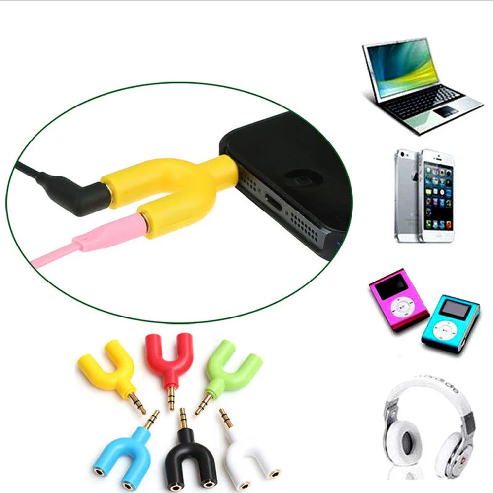3.5mm Audio Adapter Headphone Splitter Connector Stereo Earphone Extension Cable Gold Plated U Shaped Jack Compatible Digital
3.5mm Audio Adapter Headphone Splitter Connector Stereo Earphone Extension Cable Gold Plated U Shaped Jack Compatible Digital
