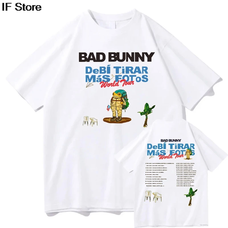 Bad bunny Debi Tirar fotos world Tour 2025 Tshirts Anime Print Fashion Harajuku Aesthetic Summer Unisex Cotton High Quality Tops
Bad bunny Debi Tirar fotos world Tour 2025 Tshirts Anime Print Fashion Harajuku Aesthetic Summer Unisex Cotton High Quality Tops