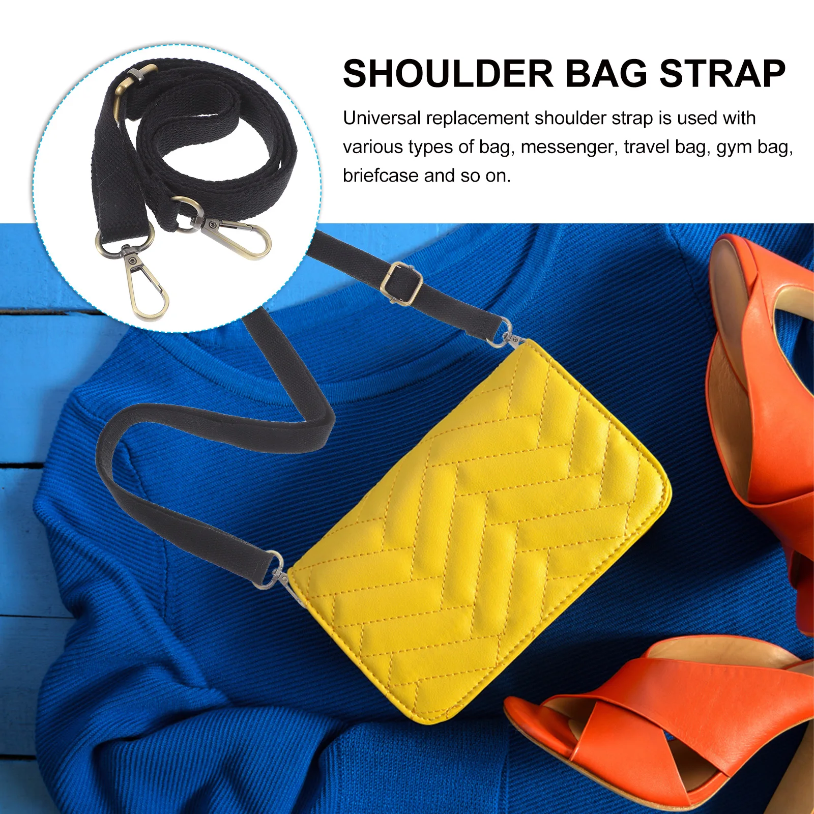 Replacement 125cm Bag Strap Polyester Adjustable Shoulder Crossbody Travel Gym Messenger Backpack Packing Accessories
Replacement 125cm Bag Strap Polyester Adjustable Shoulder Crossbody Travel Gym Messenger Backpack Packing Accessories