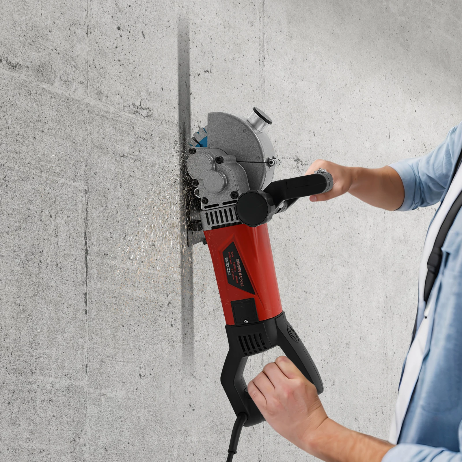 Электрический лазерный штроборез 2800 Вт, 7000 об/мин, для бетона 36 мм, с циркулярной пилой 125 мм, для строительных работ и т.д.
Электрический лазерный штроборез 2800 Вт, 7000 об/мин, для бетона 36 мм, с циркулярной пилой 125 мм, для строительных работ и т.д.