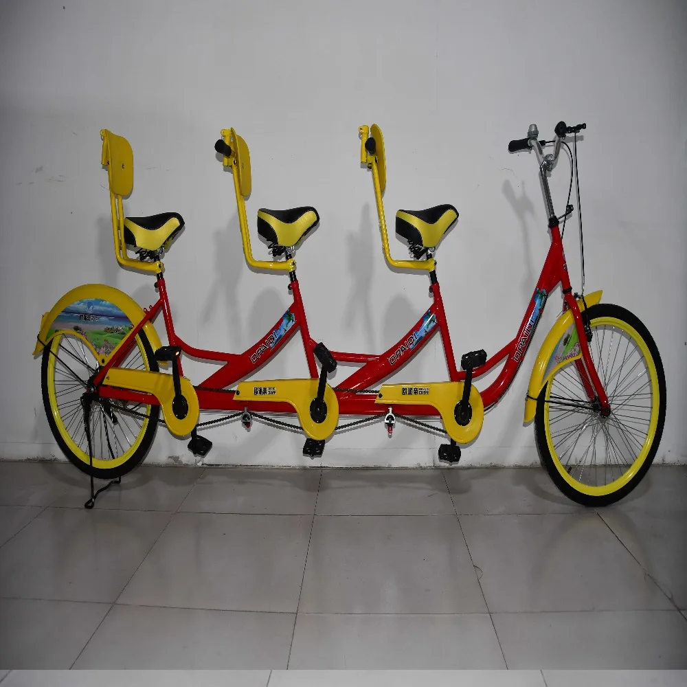 24inch tandem Bike Bicycle 3seat Bicycle Beach Cruiser Style tandem Bike Sightseeing Cycle
24inch tandem Bike Bicycle 3seat Bicycle Beach Cruiser Style tandem Bike Sightseeing Cycle