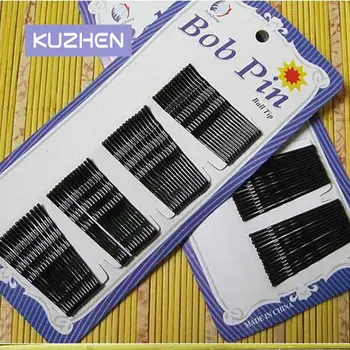 60Pcs 블랙 보이지 않는 헤어 클립 웨이브 바비 핀 그립 자용 뜨거운 판매