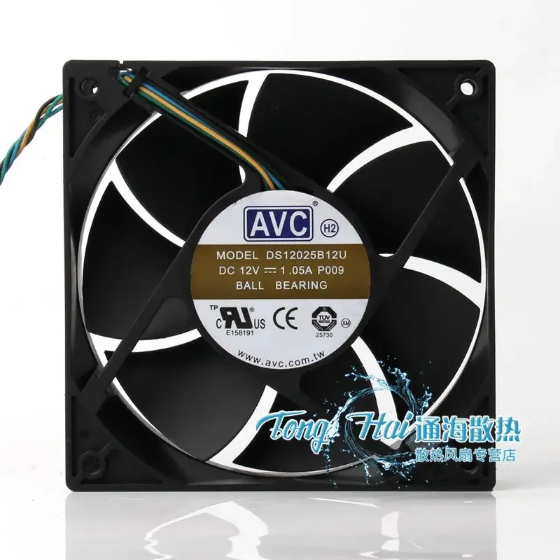 AVC DS12025B12U P009 Серверный охлаждающий вентилятор постоянного тока 12 В 1,05 А 120x120x25 мм 4-проводной
AVC DS12025B12U P009 Серверный охлаждающий вентилятор постоянного тока 12 В 1,05 А 120x120x25 мм 4-проводной