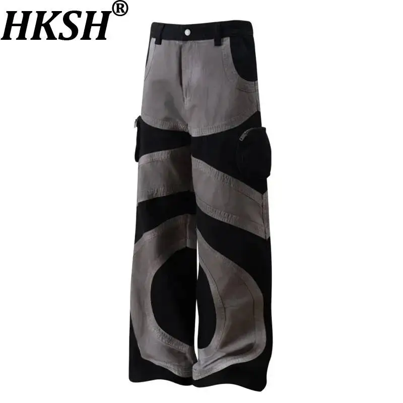 HKSH Spring New Men's Tide Punk Unique Design Patchwork Color-Block Denim Pants Safari Style High Street Trendy Wide-leg HK21114
HKSH Spring New Men's Tide Punk Unique Design Patchwork Color-Block Denim Pants Safari Style High Street Trendy Wide-leg HK21114