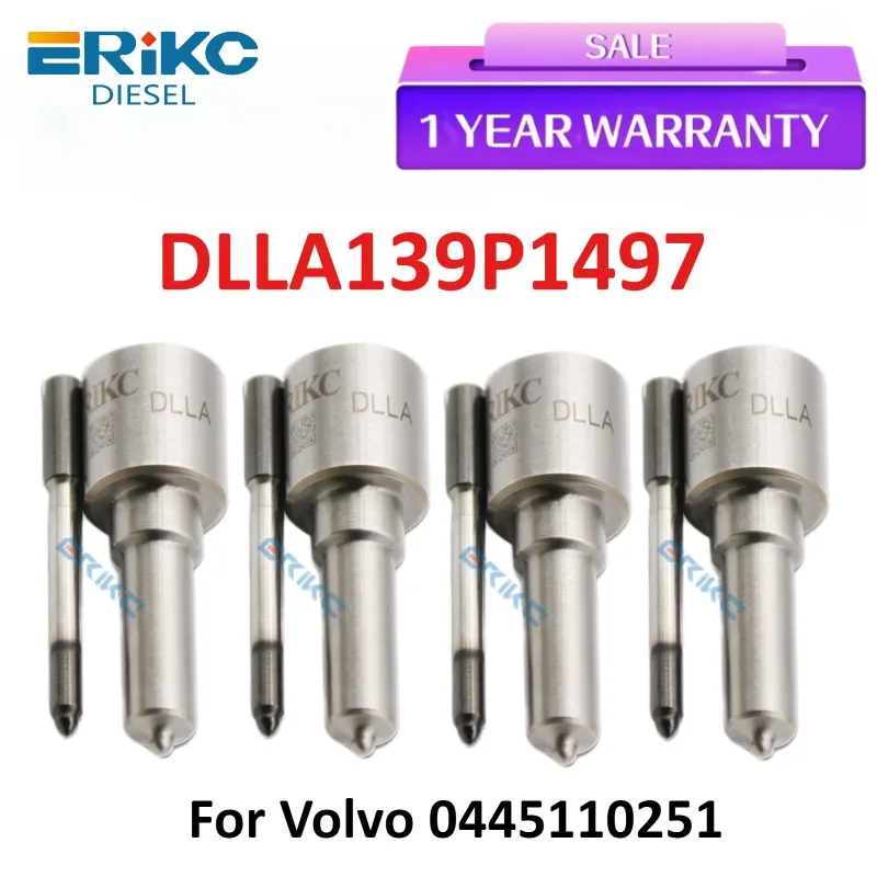 4 PCS Diesel Fuel Injector Nozzle DLLA139P1497 0445110251 for Volvo DLLA 139 P 1497 C30\C70\S40\S80\V50\V70 XC70\XC90 0433171923
4 PCS Diesel Fuel Injector Nozzle DLLA139P1497 0445110251 for Volvo DLLA 139 P 1497 C30\C70\S40\S80\V50\V70 XC70\XC90 0433171923