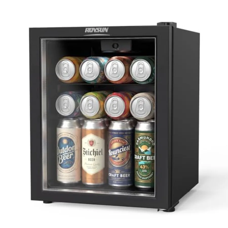 Beverage cooler for kitchen, dorm, office or bar; stainless steel; black; 28-can capacity with removable shelves and 43-64F adj
Beverage cooler for kitchen, dorm, office or bar; stainless steel; black; 28-can capacity with removable shelves and 43-64F adj