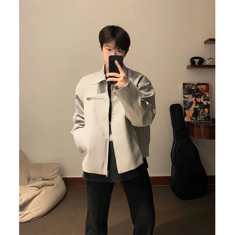 Cleanfit ey ort Baseball Jaet Men's Spring Autumn American Retro Zipper Jaet Cool And Haome Youth Faion
Cleanfit ey ort Baseball Jaet Men's Spring Autumn American Retro Zipper Jaet Cool And Haome Youth Faion