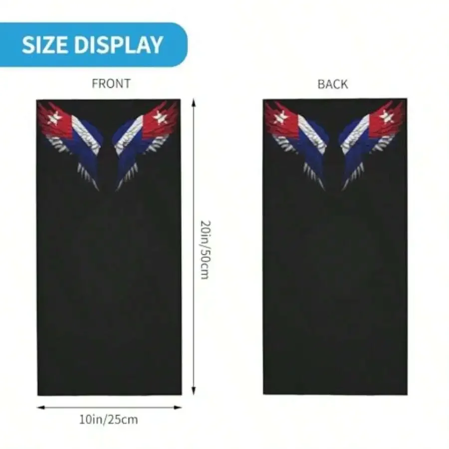Cuba Flag Wings Neck Gaiter Scarf Face Mask For Men Women UV Protection Cycling Running
Cuba Flag Wings Neck Gaiter Scarf Face Mask For Men Women UV Protection Cycling Running