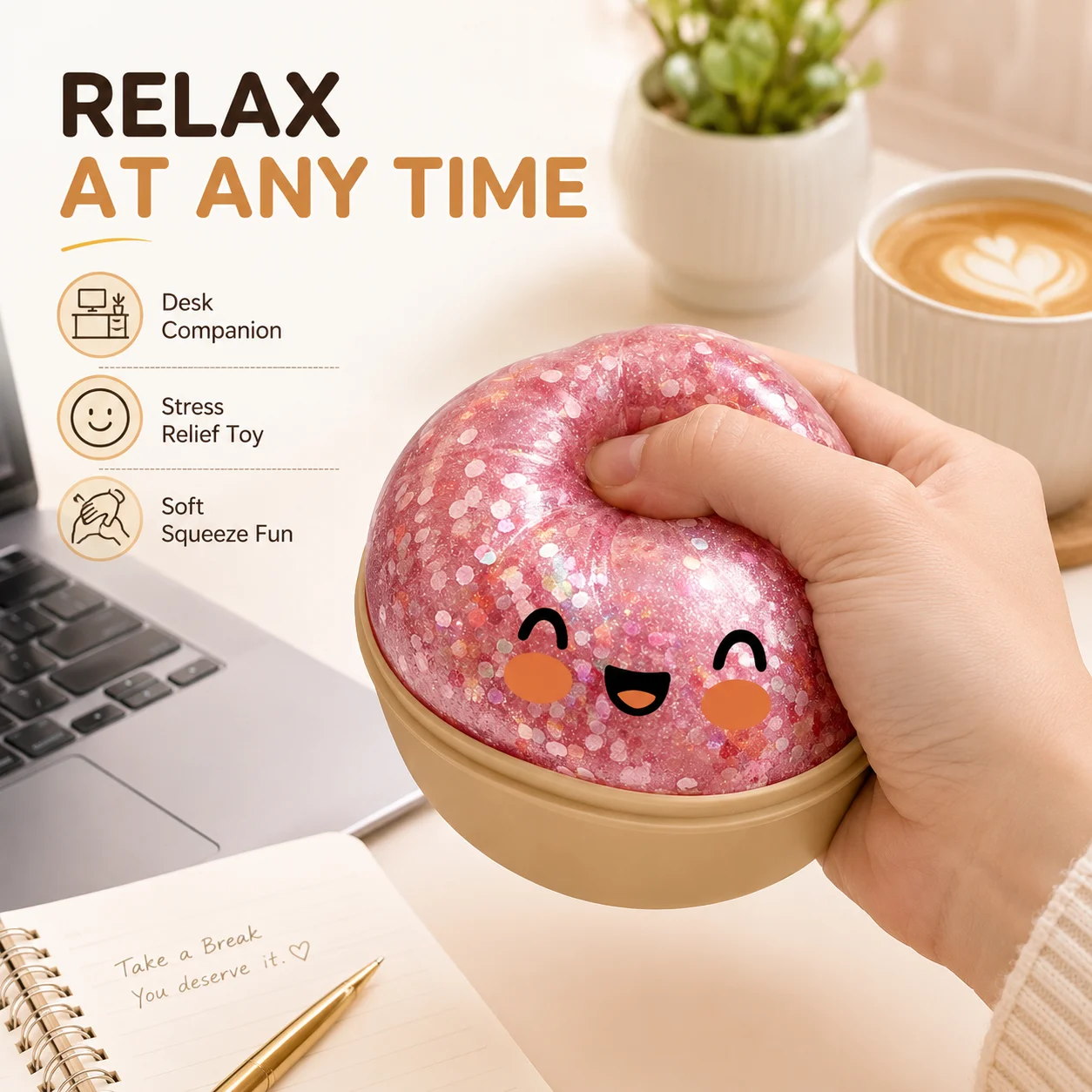 2PC Glitter Bun Shaped Squishies Stress Relief Toy Soft Elastic Freely Squeeze Knead Anxiety Release Fidget Toy For Daily Relax
2PC Glitter Bun Shaped Squishies Stress Relief Toy Soft Elastic Freely Squeeze Knead Anxiety Release Fidget Toy For Daily Relax
