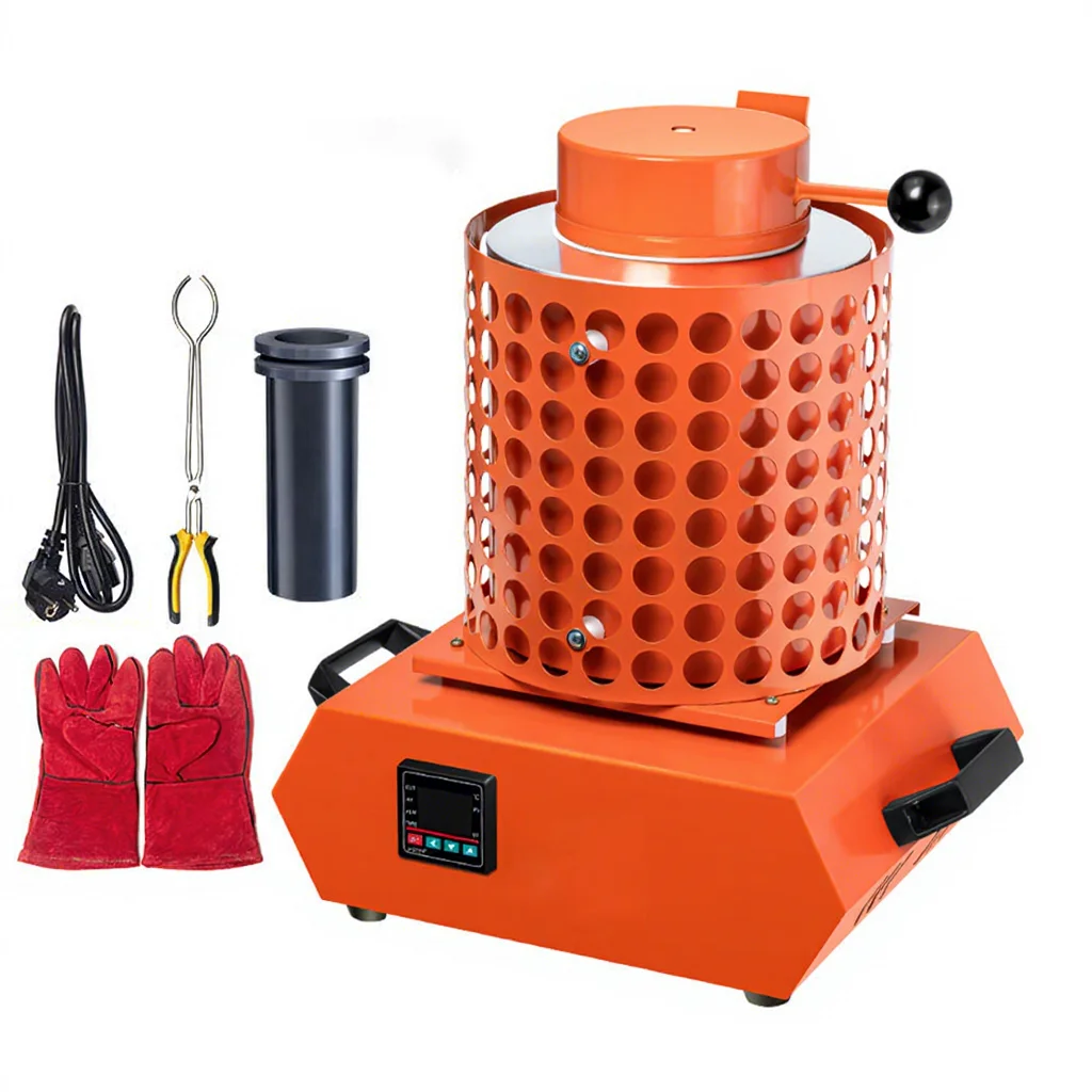 High Temperature Melting Furnace Heating Capacity Refining Precious Metal Silver Gold Melting Furnace Jewelry Casting Tools
High Temperature Melting Furnace Heating Capacity Refining Precious Metal Silver Gold Melting Furnace Jewelry Casting Tools