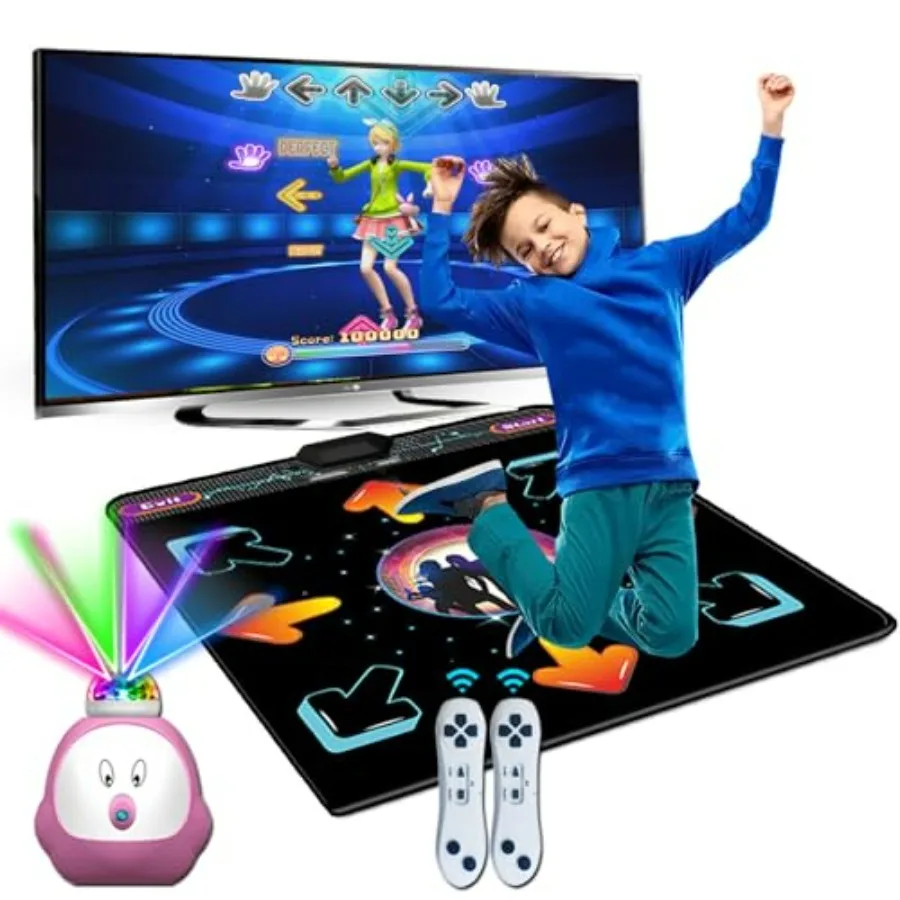 Electronic Dance Mat for Adults with AR Camera Musical Dance Game Mat for Girls Boys Bright Color Dance Floor Mat for TV Games
Electronic Dance Mat for Adults with AR Camera Musical Dance Game Mat for Girls Boys Bright Color Dance Floor Mat for TV Games