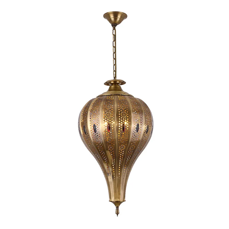 Muslim restaurant chandelier retro copper art lighting decoration Arabic style button copper chandelier
Muslim restaurant chandelier retro copper art lighting decoration Arabic style button copper chandelier