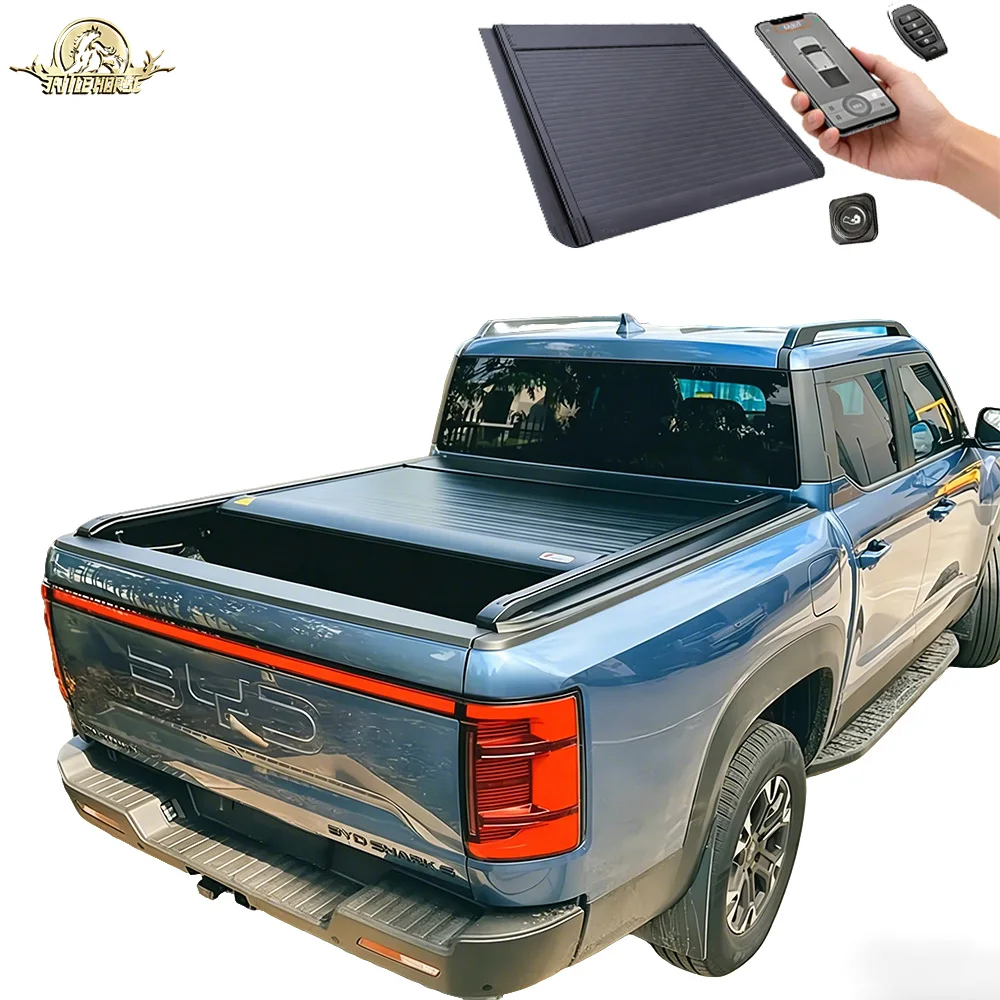 KQX 2025 High-end Byd Shark Premium Pick up Truck Electric Power Retractable Roller Lid Shutter Bed Cover Shark 6 Tonneau Cover
KQX 2025 High-end Byd Shark Premium Pick up Truck Electric Power Retractable Roller Lid Shutter Bed Cover Shark 6 Tonneau Cover