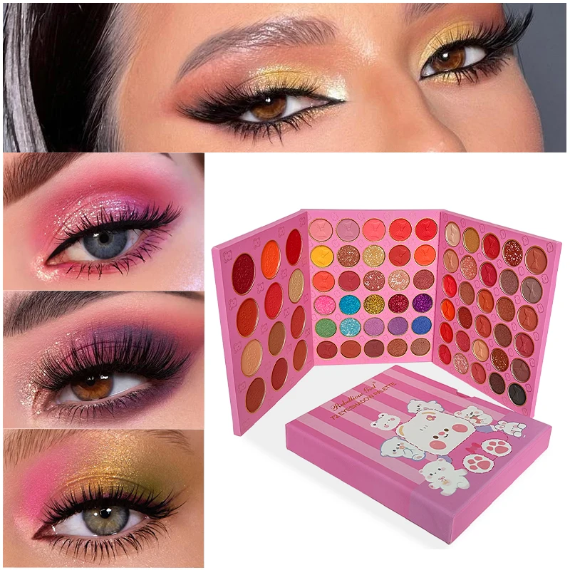 72 Colors Eyeshadow Palette High Gloss Cement Grey Rose Brown Color Tone Matte Glitter Daily Makeup Dry Rose Eyeshadow For Music
72 Colors Eyeshadow Palette High Gloss Cement Grey Rose Brown Color Tone Matte Glitter Daily Makeup Dry Rose Eyeshadow For Music