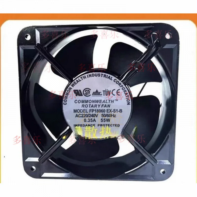 WW 1pcs FP18060EX-S1-B AC220/240V 0.35A 55W Axial Cooling Fan 180 * 180 * 60mm
WW 1pcs FP18060EX-S1-B AC220/240V 0.35A 55W Axial Cooling Fan 180 * 180 * 60mm