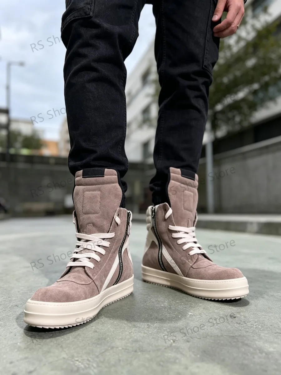Ro Men Sneaker Brown Suede High Top Shoe Lace Up Women Casual Shoes Classic Design Boots Zipper Sneakers Cow Suede Ankle Boot
Ro Men Sneaker Brown Suede High Top Shoe Lace Up Women Casual Shoes Classic Design Boots Zipper Sneakers Cow Suede Ankle Boot
