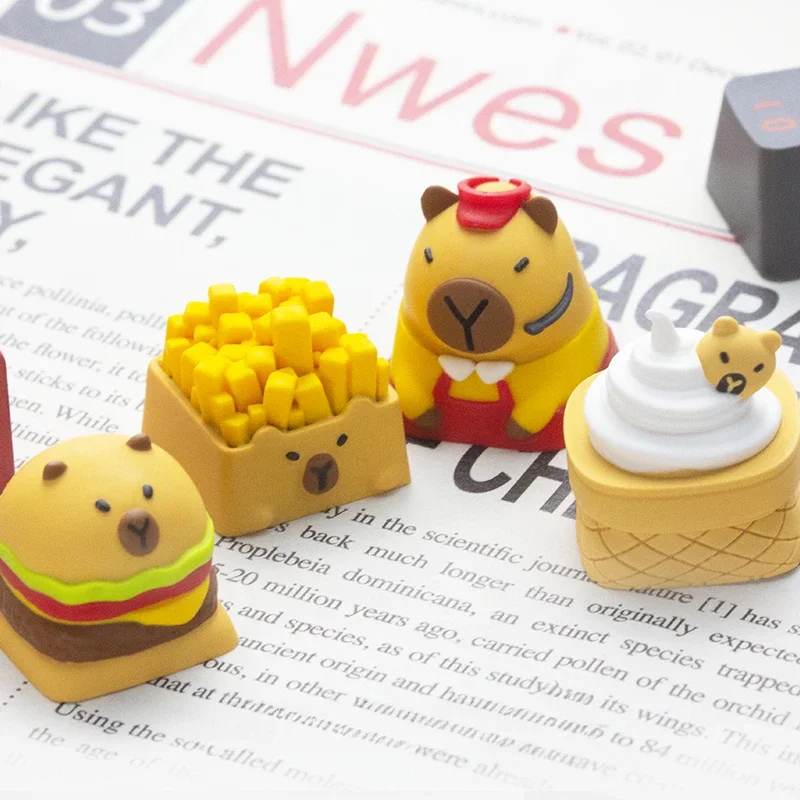 Unique Cute Capybara Key Caps Restaurant Salesman Theme Resin Layered Drip Gel Design MX Switch for Mechanical Keyboard Keycaps
Unique Cute Capybara Key Caps Restaurant Salesman Theme Resin Layered Drip Gel Design MX Switch for Mechanical Keyboard Keycaps
