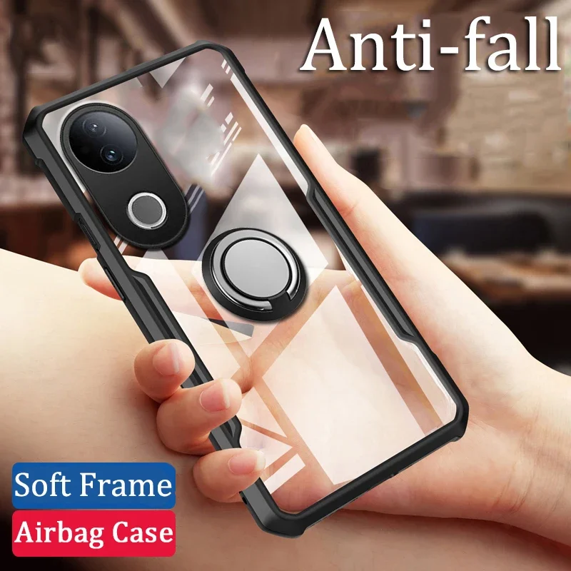 For VIVO V50 Pro 5G V 50 VIVO Case With Finger Ring Airbag Shockproof Hard Cover For VIVO V50 Pro 50 V 50 pro 5G Back Casing
For VIVO V50 Pro 5G V 50 VIVO Case With Finger Ring Airbag Shockproof Hard Cover For VIVO V50 Pro 50 V 50 pro 5G Back Casing