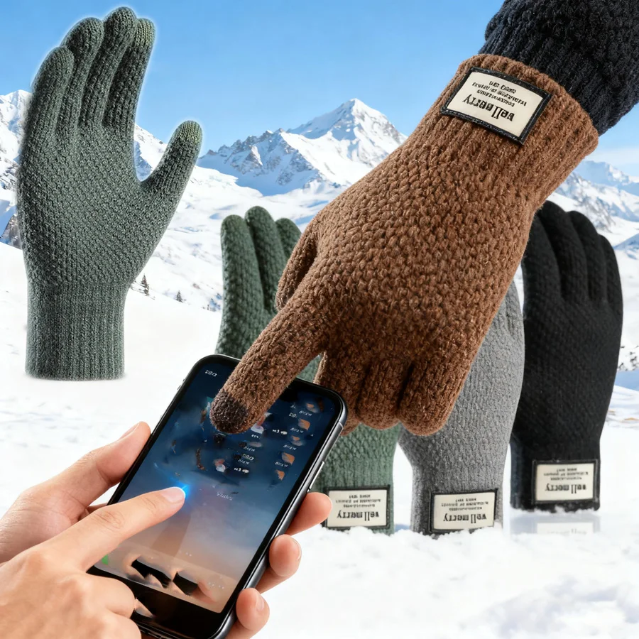 Высокоэластичные сенсорные перчатки для бега на открытом воздухе, супер теплые эластичные вязаные варежки, велосипедные перчатки с полным пальцем
Высокоэластичные сенсорные перчатки для бега на открытом воздухе, супер теплые эластичные вязаные варежки, велосипедные перчатки с полным пальцем