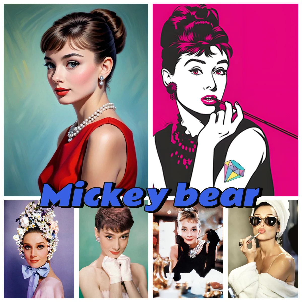 5D Diamond Painting Kit Movie Star Audrey Hepburn Poster DIY Diamond Embroidery Gem Cross Stitch Fashion Home Wall Decor Gift
5D Diamond Painting Kit Movie Star Audrey Hepburn Poster DIY Diamond Embroidery Gem Cross Stitch Fashion Home Wall Decor Gift