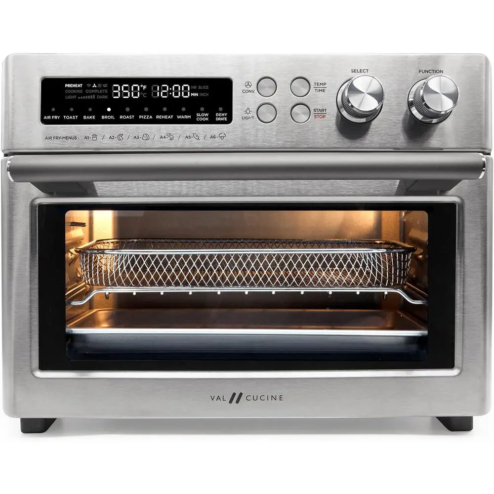10-in-1 Smart Air ryer - Extra-Large Convection Countertop Toaster Oven - Brushed StainlSteel inish - 26.3 QT/25 L
10-in-1 Smart Air ryer - Extra-Large Convection Countertop Toaster Oven - Brushed StainlSteel inish - 26.3 QT/25 L