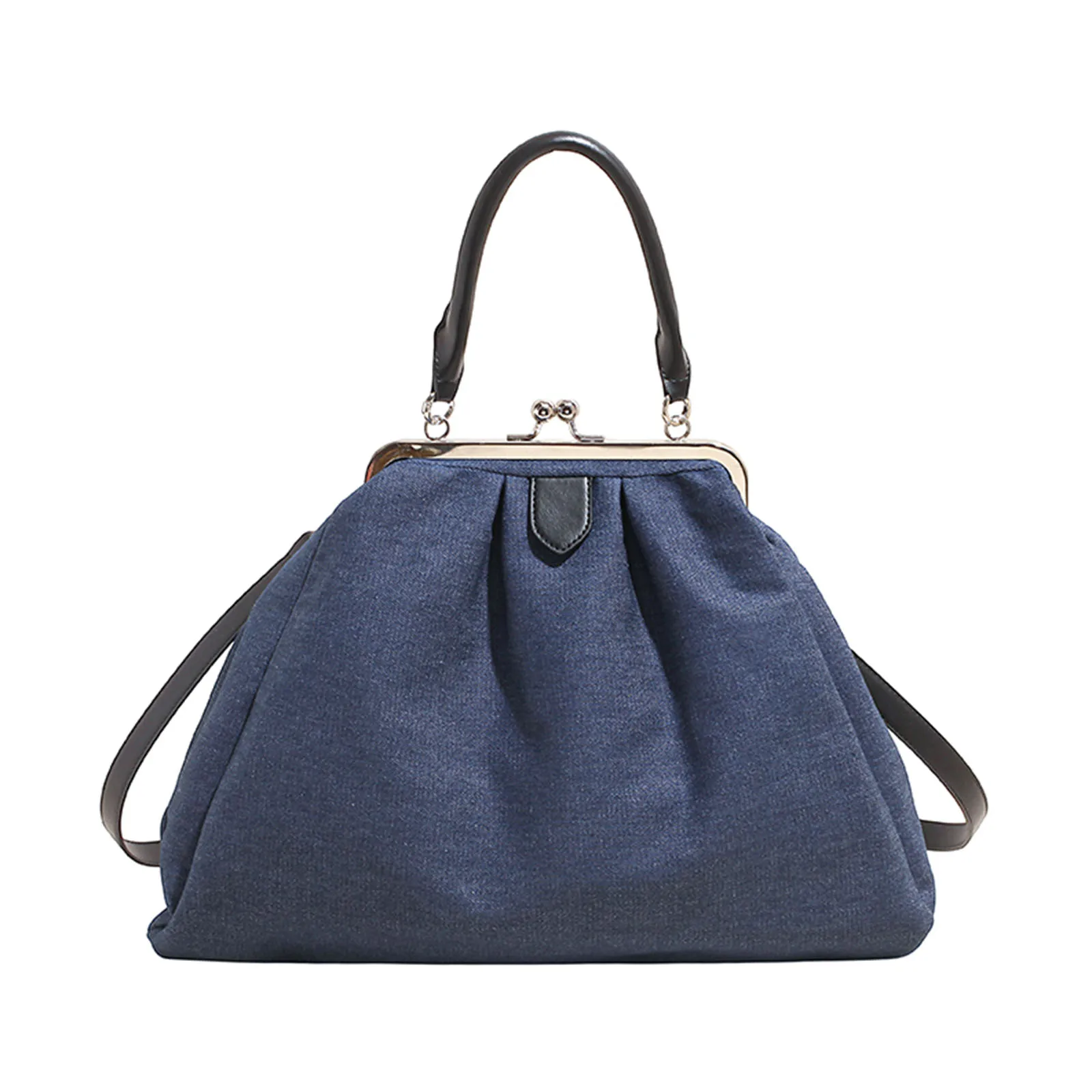 Women Pleated Underarm Purse Kiss-Lock Tote Backpack Large Capacity Crossbody Bag Solid Color for Travel Shopping Work Daily Use
Women Pleated Underarm Purse Kiss-Lock Tote Backpack Large Capacity Crossbody Bag Solid Color for Travel Shopping Work Daily Use