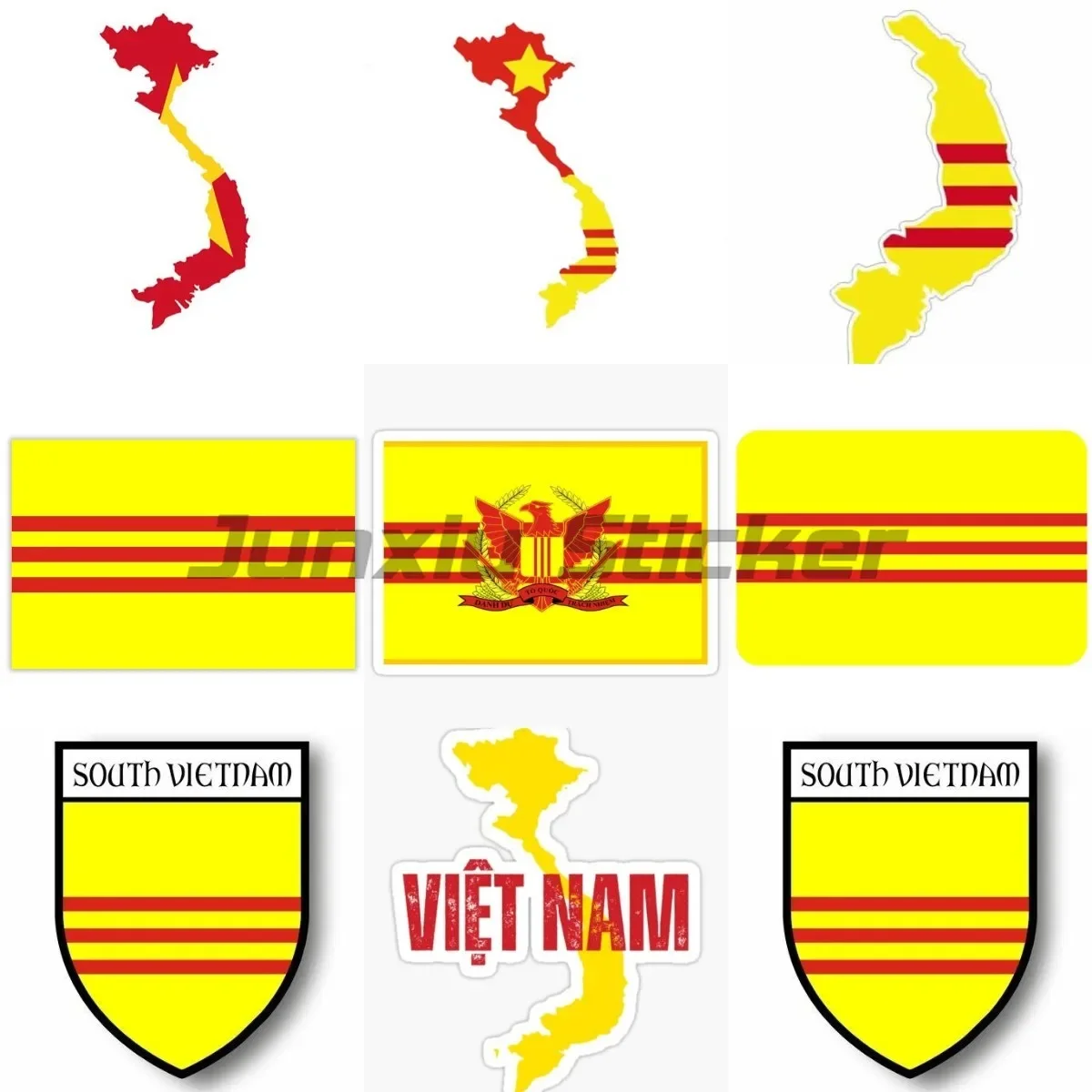 Vietnam Yellow Red Stripes Flag Sticker Motorcycle Window Books Accessories Wall Truck Helmet Decoration Decals Customizable
Vietnam Yellow Red Stripes Flag Sticker Motorcycle Window Books Accessories Wall Truck Helmet Decoration Decals Customizable