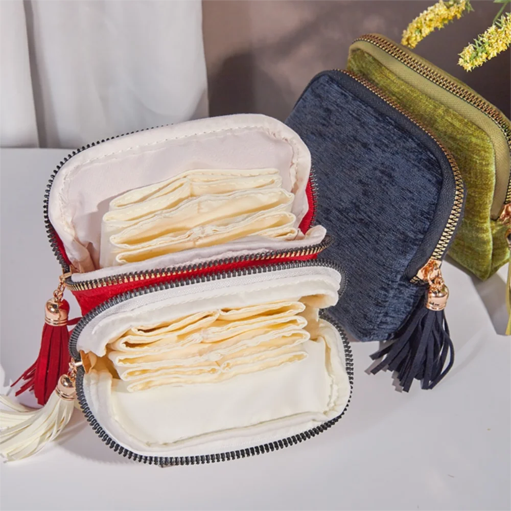 Exquisite Jewelry Storage Bag Jewelry Display Ring Pendant Tassel Zipper Jewelry Bag Large Size Bracelet Jewelry Organizer
Exquisite Jewelry Storage Bag Jewelry Display Ring Pendant Tassel Zipper Jewelry Bag Large Size Bracelet Jewelry Organizer