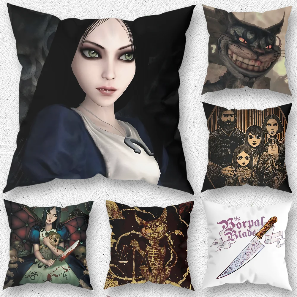 A-Alice Madness Returns Pillow Case For Home Bedroom Room Decoration Living Room Sofa Cushion Cover Suitable
A-Alice Madness Returns Pillow Case For Home Bedroom Room Decoration Living Room Sofa Cushion Cover Suitable