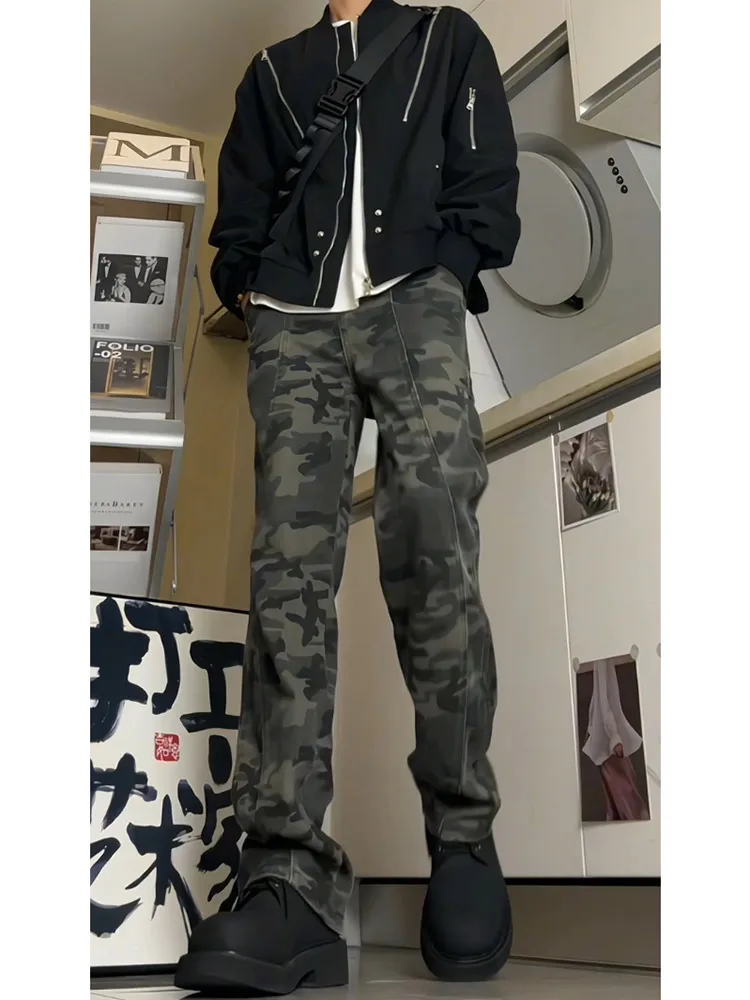 Винтажные американские джинсы в камуфляжном стиле, рабочая одежда, мужские брюки прямого кроя для весны и осени, модный бренд Haome
Винтажные американские джинсы в камуфляжном стиле, рабочая одежда, мужские брюки прямого кроя для весны и осени, модный бренд Haome