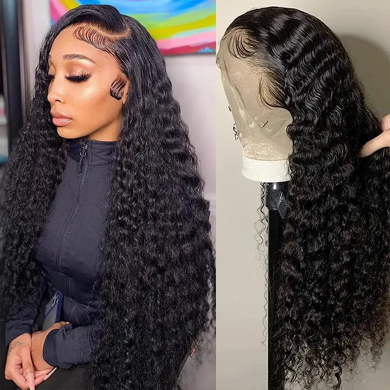 Swupod 200 Density 13x4 13x6 HD Transparent Swiss Deep Wave Lace Frontal Front Wig for Women Remy Human Hair Natural Black
Swupod 200 Density 13x4 13x6 HD Transparent Swiss Deep Wave Lace Frontal Front Wig for Women Remy Human Hair Natural Black