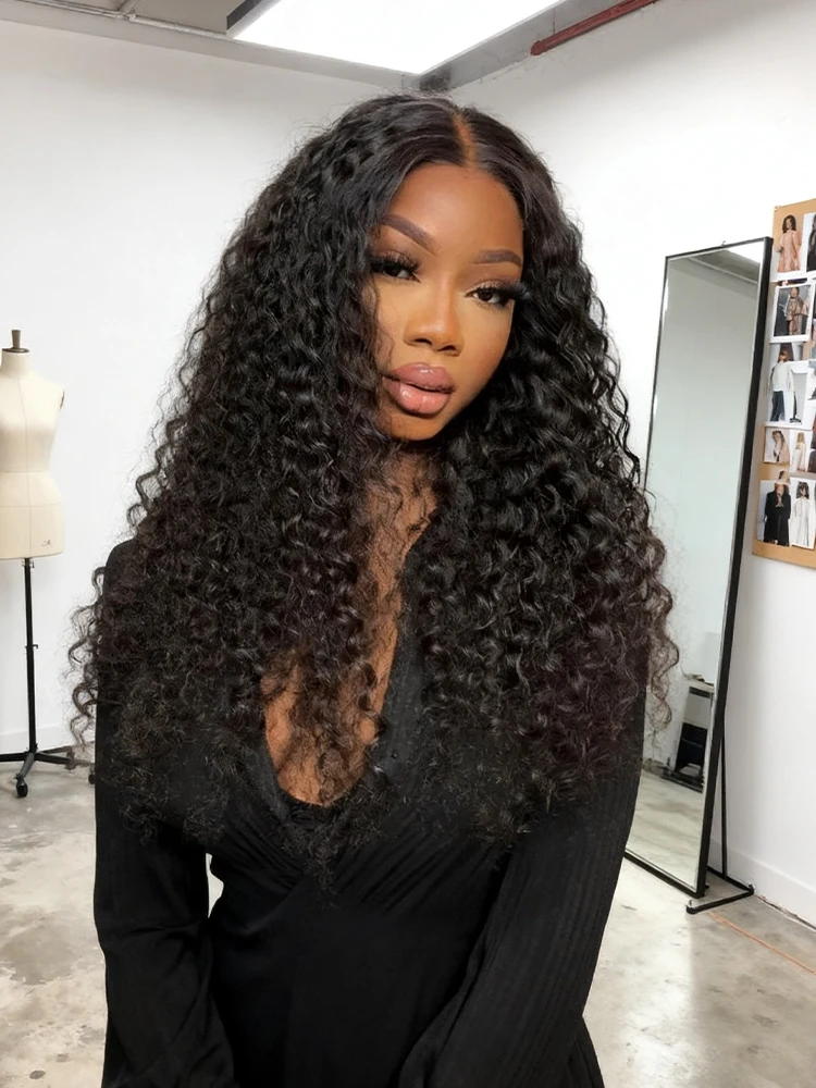 Brazilian Human Hair 13x6 HD Lace Frontal Deep Wave Wig Water Wave 40 46Inch 250% Density Curly Wig Pre Plucked For Black Women
Brazilian Human Hair 13x6 HD Lace Frontal Deep Wave Wig Water Wave 40 46Inch 250% Density Curly Wig Pre Plucked For Black Women