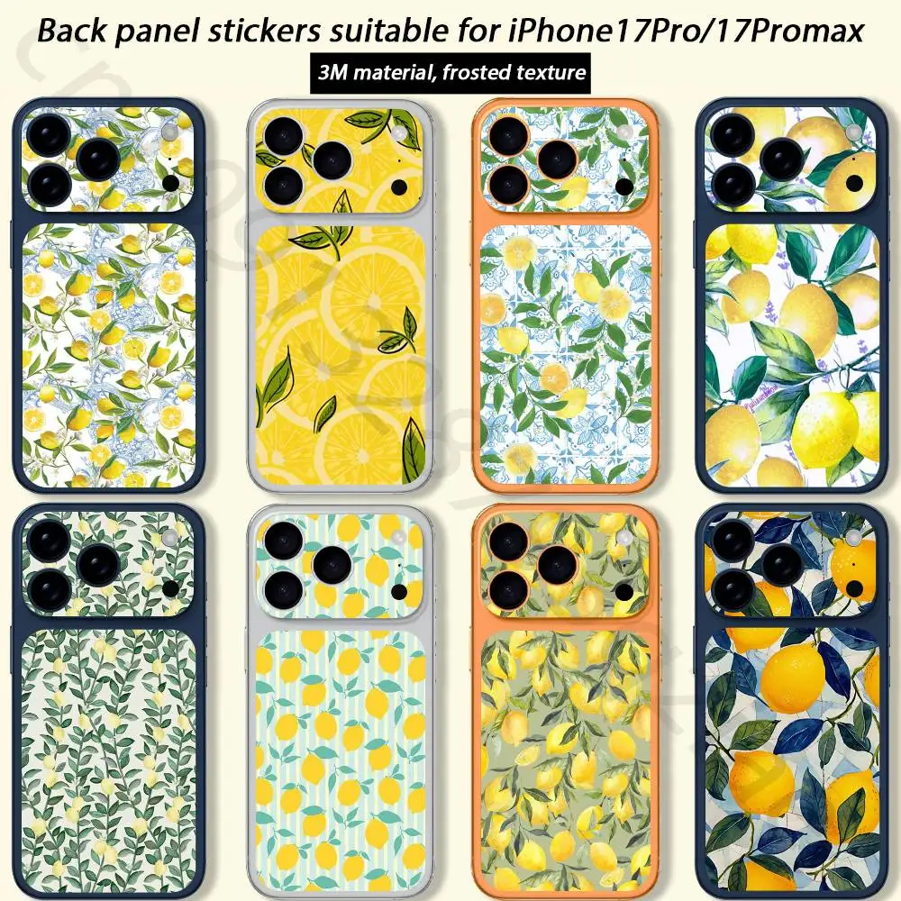 Mediterranean Lemon TICKET Decal Skin Wrap for iPhone 17 Pro or Pro max Protective Film for Back, Frame, Camera
Mediterranean Lemon TICKET Decal Skin Wrap for iPhone 17 Pro or Pro max Protective Film for Back, Frame, Camera