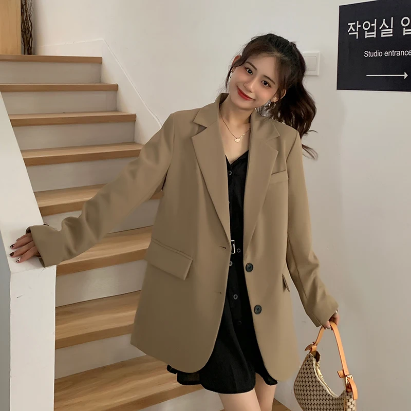Zhajie Street Suit Coat Women Autumn 2023 New Professional Casual Blazer Female Tops Loose Single-breasted Office Blazer
Zhajie Street Suit Coat Women Autumn 2023 New Professional Casual Blazer Female Tops Loose Single-breasted Office Blazer