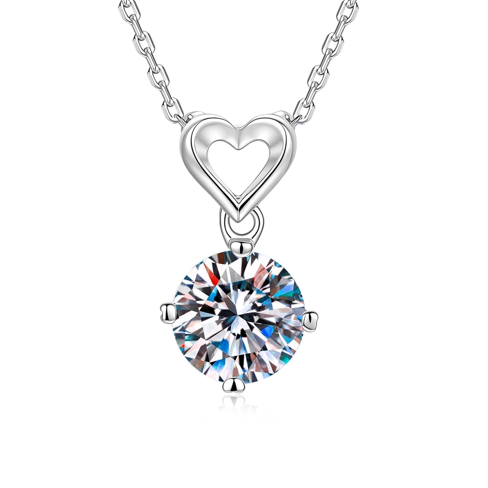 Real 1ct-2ct Moissanite Pendant Necklace Bring GRA Certificate S925 Sterling Silver For Women Anniversary Party Jewelry Gift
Real 1ct-2ct Moissanite Pendant Necklace Bring GRA Certificate S925 Sterling Silver For Women Anniversary Party Jewelry Gift