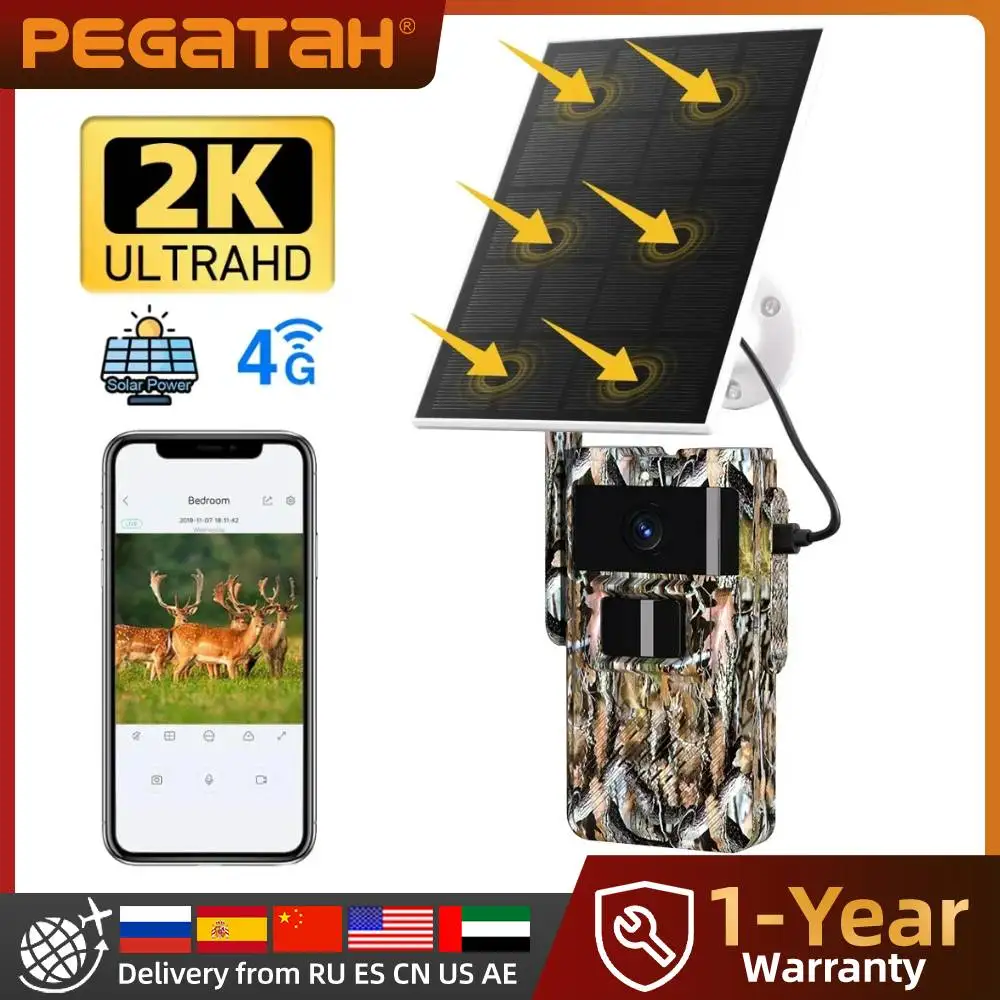 PEGATAH 4G камера следа на солнечной энергии 2K видео 14MP фотографии ИК-камера ночного видения уличная камера для мониторинга дикой природы охота
PEGATAH 4G камера следа на солнечной энергии 2K видео 14MP фотографии ИК-камера ночного видения уличная камера для мониторинга дикой природы охота