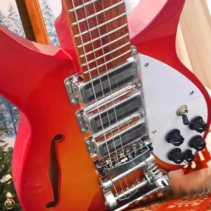 34 inches 325 Sunset Model Guitar Semi Hollow F Holes Rich And Mellow Tone
34 inches 325 Sunset Model Guitar Semi Hollow F Holes Rich And Mellow Tone
