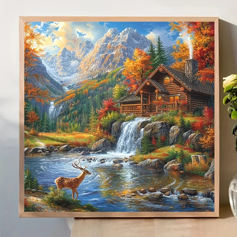 Forest Cabin Waterfall Landscape Jigsaw Puzzle 500/1024 PCS Friends Party Puzzle Game Home Decor Holiday Gifts
Forest Cabin Waterfall Landscape Jigsaw Puzzle 500/1024 PCS Friends Party Puzzle Game Home Decor Holiday Gifts